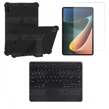 Kit Vidrio templado + Estuche Protector + Teclado Touchpad Bluetooth Tablet Xiaomi Mi Pad 5 OPTIMUS TECHNOLOGY™ - 5