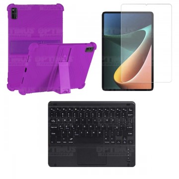 Kit Vidrio templado + Estuche Protector + Teclado Touchpad Bluetooth Tablet Xiaomi Mi Pad 5 OPTIMUS TECHNOLOGY™ - 8