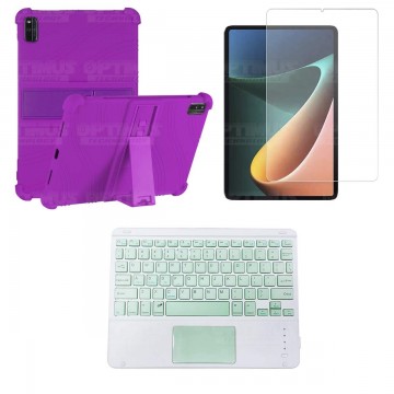 Kit Vidrio templado + Estuche Protector + Teclado Touchpad Bluetooth Tablet Xiaomi Mi Pad 5 OPTIMUS TECHNOLOGY™ - 9