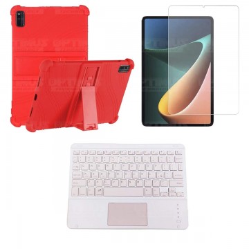 Kit Vidrio templado + Estuche Protector + Teclado Touchpad Bluetooth Tablet Xiaomi Mi Pad 5 OPTIMUS TECHNOLOGY™ - 10