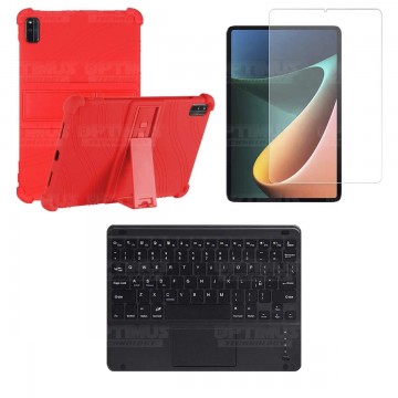 Kit Vidrio templado + Estuche Protector + Teclado Touchpad Bluetooth Tablet Xiaomi Mi Pad 5 OPTIMUS TECHNOLOGY™ - 11
