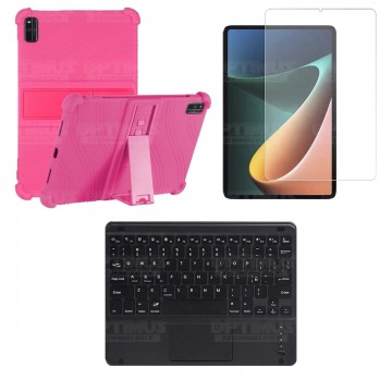 Kit Vidrio templado + Estuche Protector + Teclado Touchpad Bluetooth Tablet Xiaomi Mi Pad 5 OPTIMUS TECHNOLOGY™ - 14