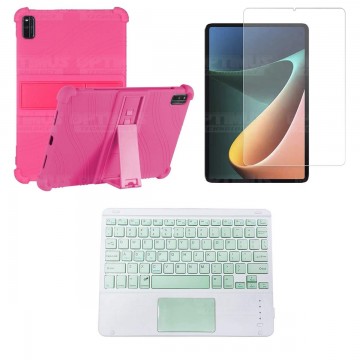 Kit Vidrio templado + Estuche Protector + Teclado Touchpad Bluetooth Tablet Xiaomi Mi Pad 5 OPTIMUS TECHNOLOGY™ - 13