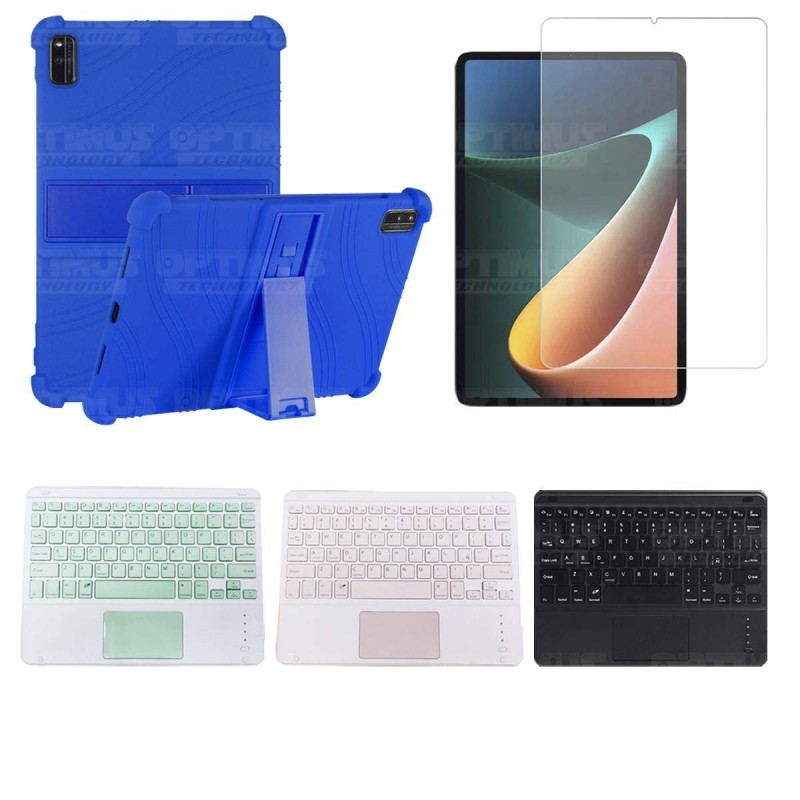 Kit Vidrio templado + Estuche Protector + Teclado Touchpad Bluetooth Tablet Xiaomi Mi Pad 5 OPTIMUS TECHNOLOGY™ - 16