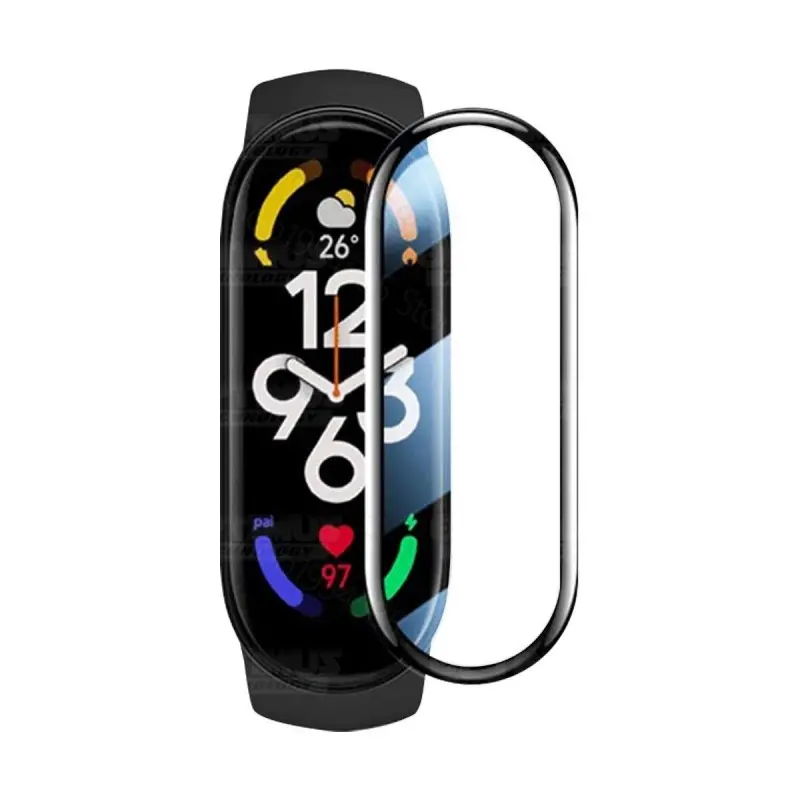 Vidrio Templado Cerámico Nanoglass Para Reloj Smartwatch Xiaomi Mi Band 7 | OPTIMUS TECHNOLOGY™ | VTP-CR-XMI-MB7 |