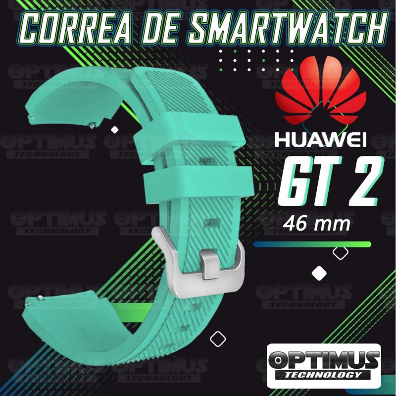 Kit Correa Pulso Manilla de Goma Y Vidrio Templado Huawei Gt 2 46mm | OPTIMUS TECHNOLOGY™ | CRRY-VTP-HW-GT2-46 |