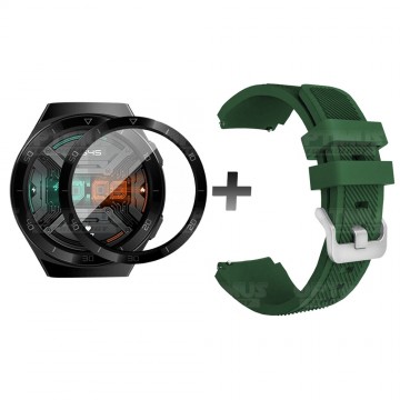 Vidrio Templado Nanoglass Y Pulso Correa Smartwatch Reloj Inteligente Huawei Gt2E | OPTIMUS TECHNOLOGY™ | CRRV2-VTP-HW-GT2E |
