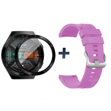 Vidrio Templado Cerámico Y Correa Smartwatch Reloj Inteligente Huawei Gt2E | OPTIMUS TECHNOLOGY™ | CRR-VTP-HW-GT2E |