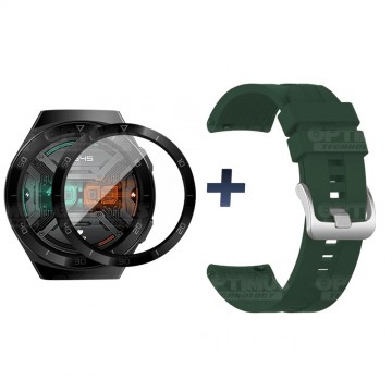 Vidrio Templado Cerámico Y Correa Smartwatch Reloj Inteligente Huawei Gt2E | OPTIMUS TECHNOLOGY™ | CRR-VTP-HW-GT2E |