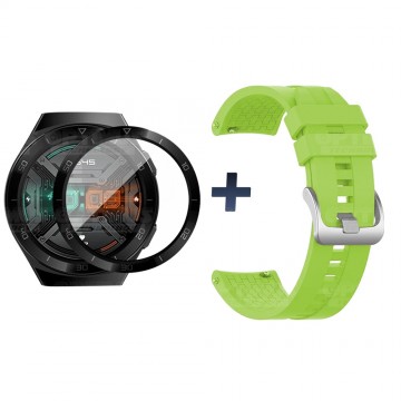 Vidrio Templado Cerámico Y Correa Smartwatch Reloj Inteligente Huawei Gt2E | OPTIMUS TECHNOLOGY™ | CRR-VTP-HW-GT2E |