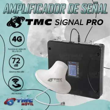KIT Amplificador De Señal Celular TMC Signal PRO Repetidor Redes 4GLTE con antenas FULL BAND 700 - 2600 MHz TMC MOVIL - 6