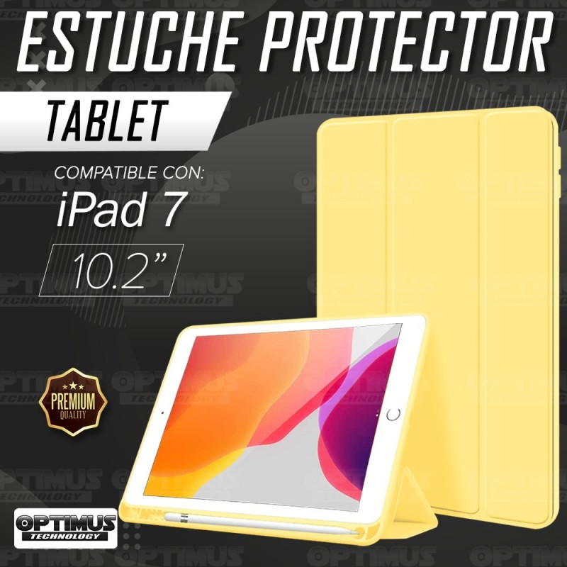 Kit Vidrio Templado Y Estuche Protector de tapa Con portalápiz Tablet iPad 7 Generación 10.2 OPTIMUS TECHNOLOGY™ - 4