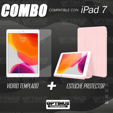Kit Vidrio Templado Y Estuche Protector de tapa Con portalápiz Tablet iPad 7 Generación 10.2 OPTIMUS TECHNOLOGY™ - 26