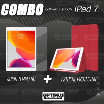 Kit Vidrio Templado Y Estuche Protector de tapa Con portalápiz Tablet iPad 7 Generación 10.2 OPTIMUS TECHNOLOGY™ - 20