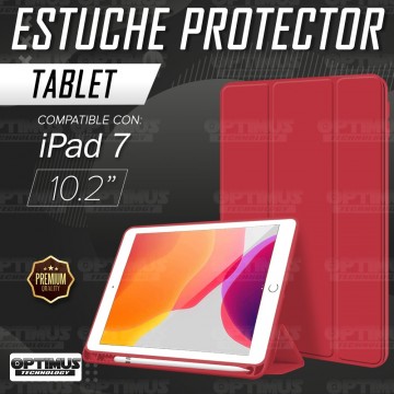 Estuche Protector con porta lápiz para Tablet iPad 7 Generación 10.2" | OPTIMUS TECHNOLOGY™ | EST-PL-IPD-7-10.2 |
