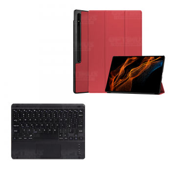 Vidrio Estuche Teclado Touchpad BT para Samsung Galaxy Tab S8 Ultra 14.6 Pulgadas | OPTIMUS TECHNOLOGY™ | SGTS8U-81 |