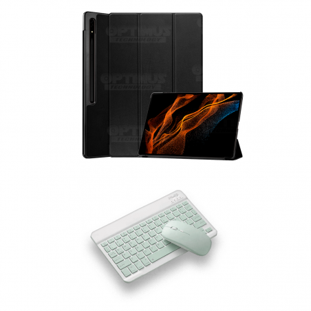 Combo Teclado Mouse y Estuche Tablet Samsung Galaxy Tab S8 Ultra 14.6 Pulgadas