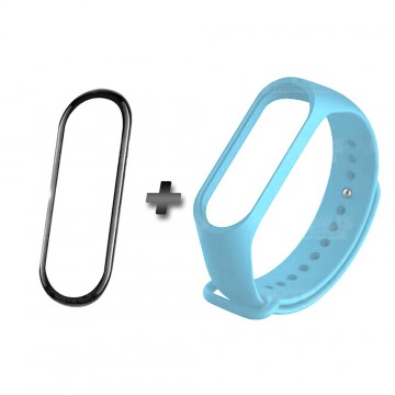 Kit Correa Pulso y Vidrio Templado Cerámico Protector de Reloj inteligente Xiaomi Mi band 5 OPTIMUS TECHNOLOGY™ - 5