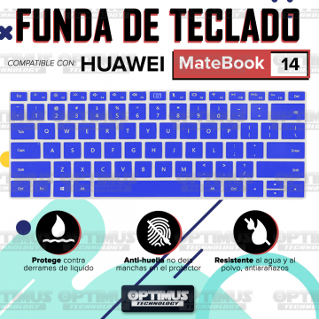 Membrana de Película Protectora en Silicona Suave para Teclado portátil para Huawei Matebook 14 OPTIMUS TECHNOLOGY™ - 6