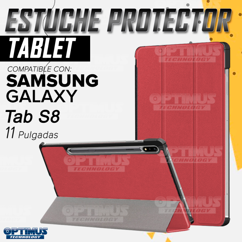 Estuche tapa + Teclado portátil para Samsung Tablet S8 11 Pulgadas | OPTIMUS TECHNOLOGY™ | SGS811-500 |