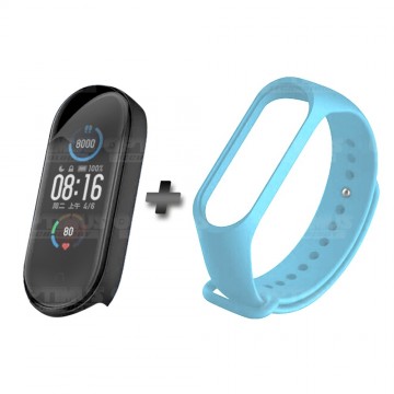 Kit Correa Banda y Buff Screen Protector de Reloj inteligente Xiaomi Mi band 5 | OPTIMUS TECHNOLOGY™ | CRR-BFF-XMI-MB-5 |