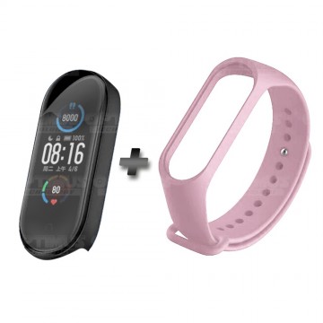 Kit Correa Banda y Buff Screen Protector de Reloj inteligente Xiaomi Mi band 5 | OPTIMUS TECHNOLOGY™ | CRR-BFF-XMI-MB-5 |