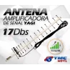 Antena Amplificadora de señal Yagi 17db | TMC MOVIL | ANT-YG17 |