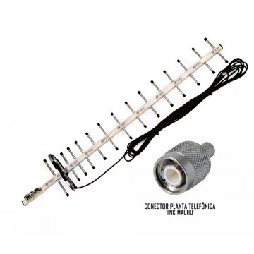 Antena Amplificadora de señal Yagi 17db | TMC MOVIL | ANT-YG17 |
