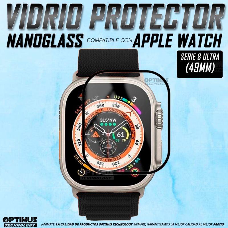 Vidrio Pantalla Protector Cerámico Para Reloj Apple Watch Serie 8 Ultra