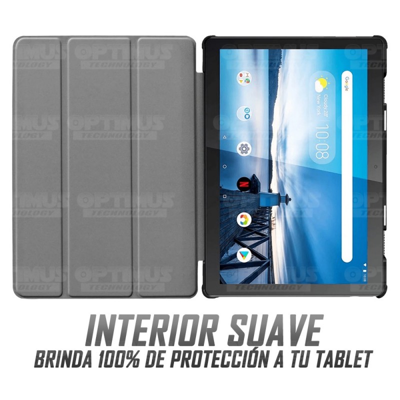 Kit Vidrio Cristal Templado Y Estuche Protector para Tablet Lenovo Tab M10 Tb-x505f OPTIMUS TECHNOLOGY™ - 22
