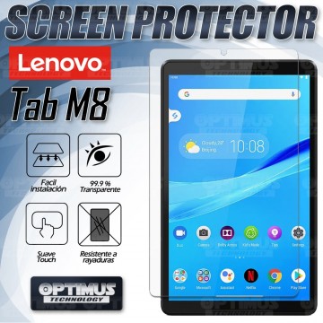 Kit Vidrio Cristal Templado Y Estuche Case Protector para Tablet Lenovo Tab M8 X8505f OPTIMUS TECHNOLOGY™ - 28