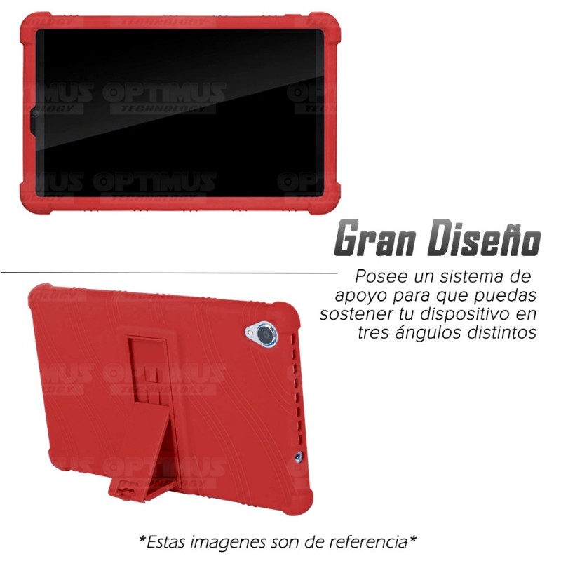 Kit Forro + Lápiz Stylus Pen Lenovo Tab M10 Plus 10.6 2022 Color Rojo -  Color Del Lápiz Blanco