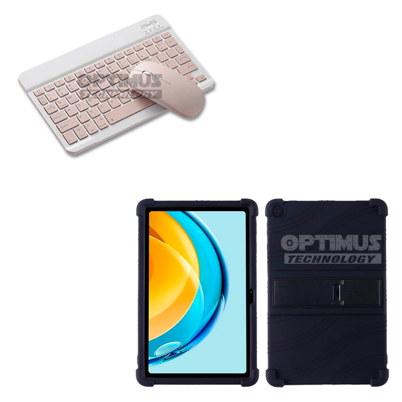 Kit Forro Protector Antigolpes + Teclado y Mouse Bluetooth para Tablet Lenovo Tab M10 Plus 3era Gen 10.6 2022 TB-125FU