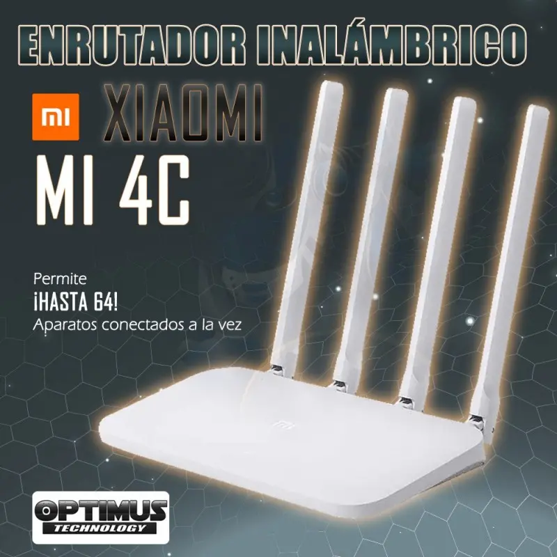 Router Amplificador De Señal Xiaomi Mi Wi Fi 4c Alta Ganancia | OPTIMUS TECHNOLOGY™ | RTR-XMI-MI4C |