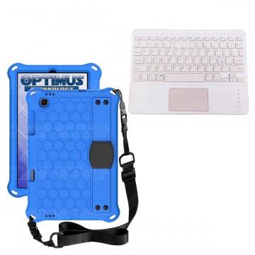 Kit Case Protector con correa + Teclado Mouse Touchpad Bluetooth para Tablet Lenovo M10 HD TB-X306