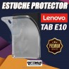 Combo Vidrio Templado Y Estuche Silicona Tablet Lenovo Tab E10 | OPTIMUS TECHNOLOGY™ | KT-VTP-EST-LNV-E10 |