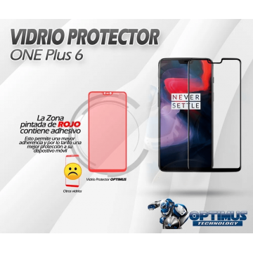 Vidrio Templado Oneplus 6 | OPTIMUS TECHNOLOGY™ | VTP-ONP-6 |