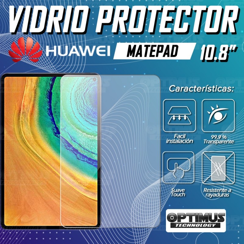 Vidrio Templado Protector Tablet Huawei Matepad 10.8 Pulgadas | OPTIMUS TECHNOLOGY™ | VTP-HW-MP-108 |
