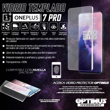 Vidrio templado Protector UV Dispersión Liquida para Oneplus 7 Pro | OPTIMUS TECHNOLOGY™ | VTPUV-OP-7-PRO |