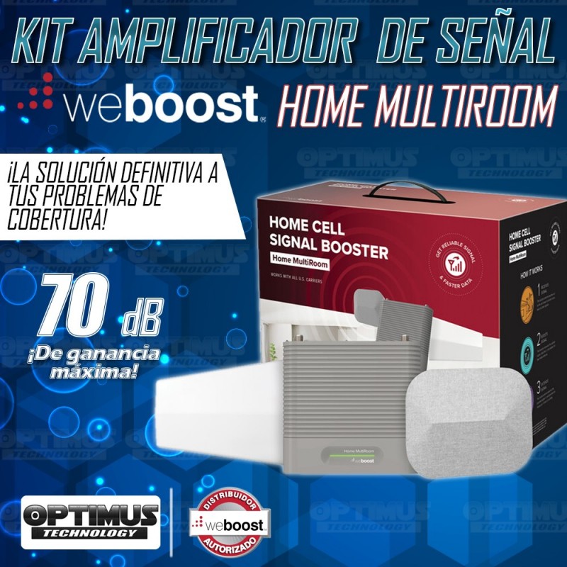 Kit Amplificador De Señal Weboost Home Multiroom Repetidor Redes 4GLTE Todo Operador | WEBOOST COLOMBIA | AMPL-WBST-HMLTR |