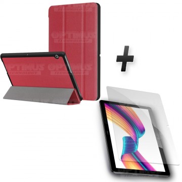 Kit Vidrio Templado y Estuche Case Protector Acrílico y Sintético Tablet Huawei T3-10 OPTIMUS TECHNOLOGY™ - 9