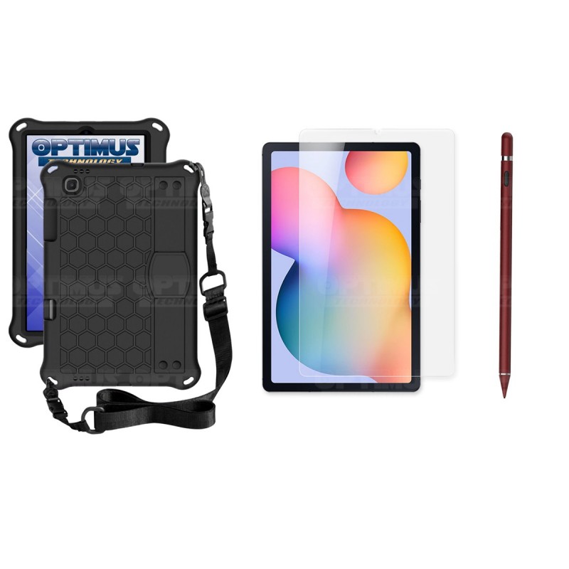Kit Estuche Protector Correa + Vidrio Templado + Lápiz Digital para Tablet Samsung Galaxy Tab S6 Lite 10.4 2022 P619 - P613