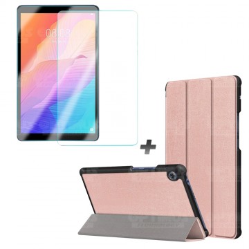 Kit Vidrio Cristal Templado Y Estuche Case Protector para Tablet Huawei Matepad T8 OPTIMUS TECHNOLOGY™ - 9