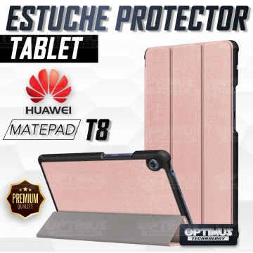 Kit Vidrio Cristal Templado Y Estuche Case Protector para Tablet Huawei Matepad T8 OPTIMUS TECHNOLOGY™ - 11