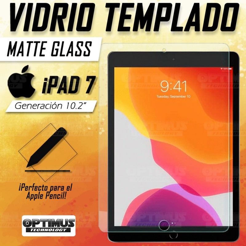 Combo Vidrio Matte Glass templado Anti Reflejo y Estuche Tablet iPad 7 generación 10.2" OPTIMUS TECHNOLOGY™ - 28