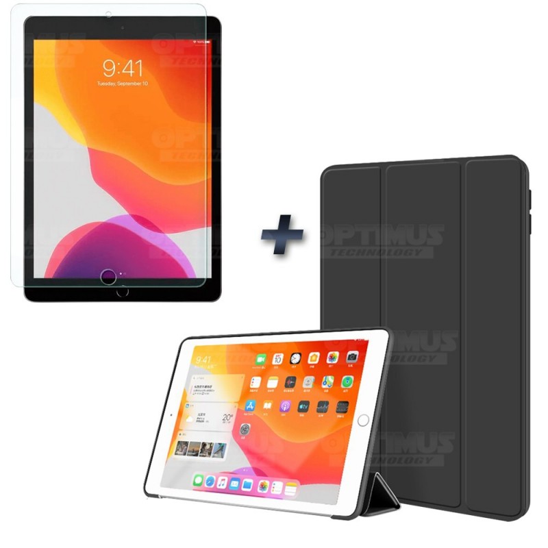 Combo Vidrio Matte Glass templado Anti Reflejo y Estuche Tablet iPad 7 generación 10.2" OPTIMUS TECHNOLOGY™ - 12