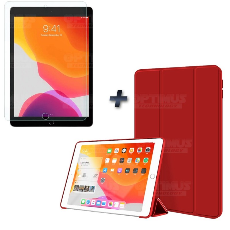 Combo Vidrio Matte Glass templado Anti Reflejo y Estuche Tablet iPad 7 generación 10.2" OPTIMUS TECHNOLOGY™ - 1