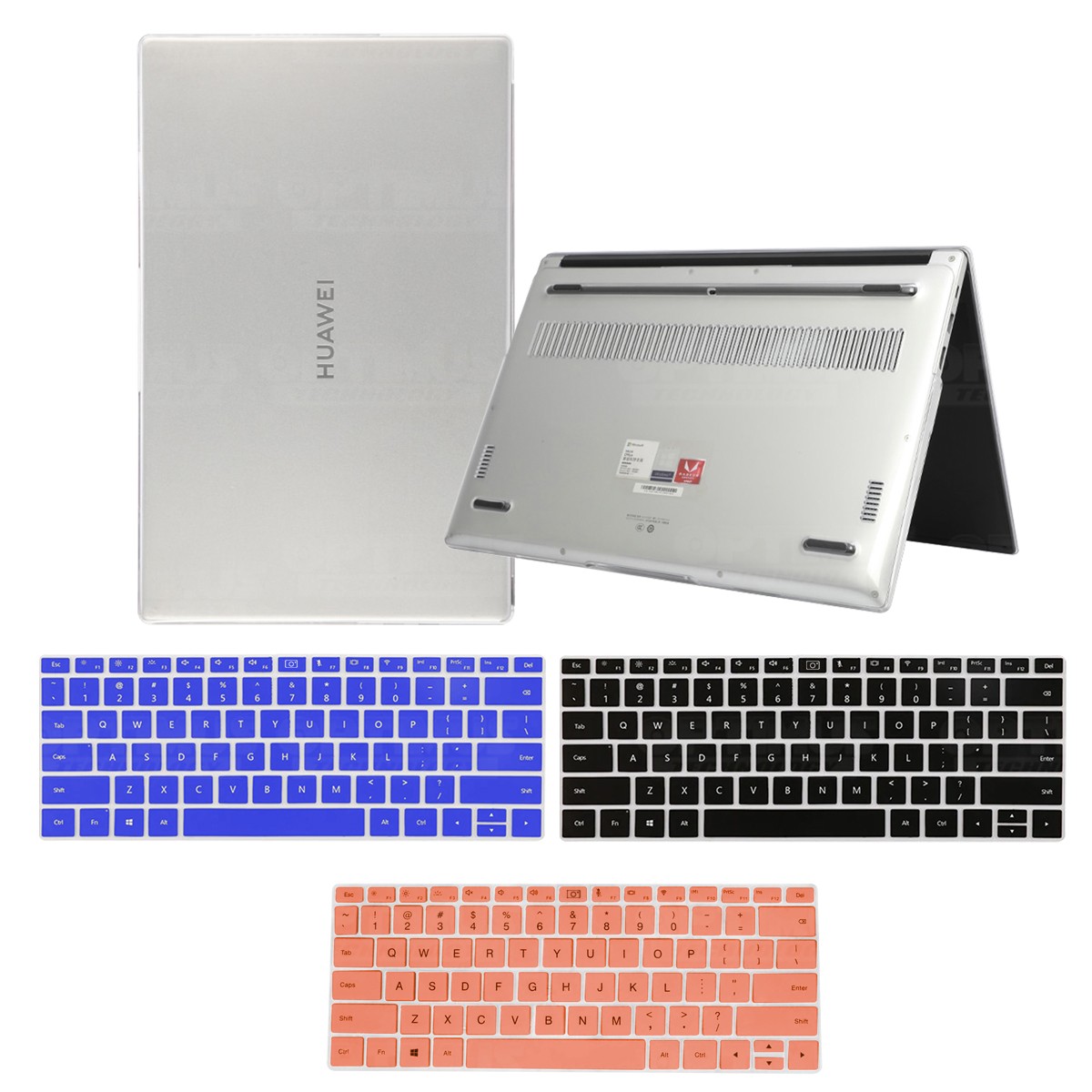 candidato conciencia Integral Kit Carcasa Protector Y Funda Suave Protectora de Teclado Para Huawei  Matebook D14 Color Blanco - Color del Teclado Azul Rey