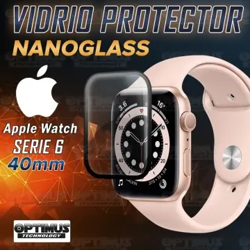Vidrio Templado Protector Cerámico Para Reloj Smartwatch Apple Watch iWatch Serie 6 40mm OPTIMUS TECHNOLOGY™ - 2