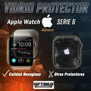 Vidrio Templado Protector Cerámico Para Reloj Smartwatch Apple Watch iWatch Serie 6 40mm OPTIMUS TECHNOLOGY™ - 4